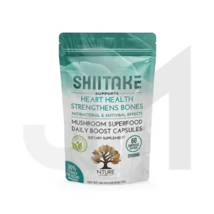 A bag of shiitake mushroom superfood.