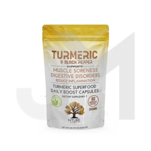 A bag of turmeric is shown.